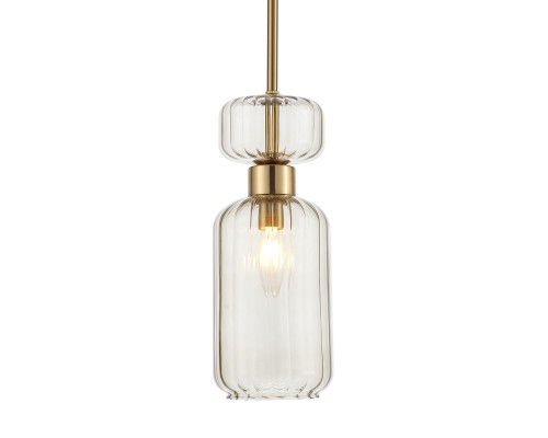 Подвесной светильник Escada 1141/1S E14*60W Antigue copper/Beige