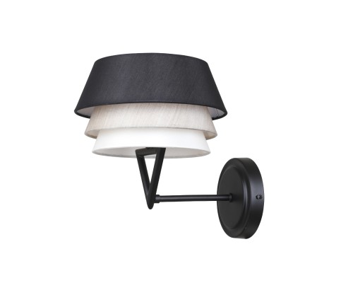 Настенный светильник Escada 10187/1A E27*60W Black/Beige/White