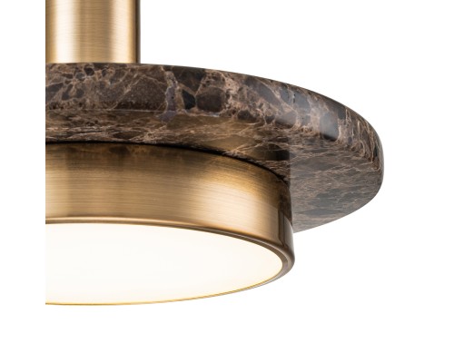Подвесной светильник Escada 10260/1 LED*12W Brass/Brown marble
