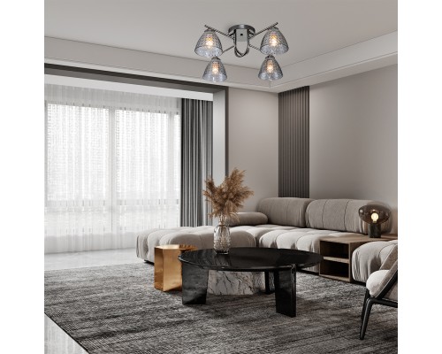 Потолочный светильник Escada 659/4PL E27*60W Black