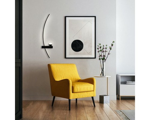 Настенный светильник Escada 10220/2 LED*15W Black L