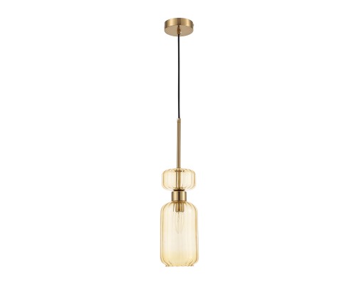 Подвесной светильник Escada 1141/1S E14*60W Antigue copper/Amber