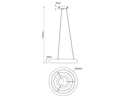 Подвесной светильник Escada 10258/1 LED*30W White