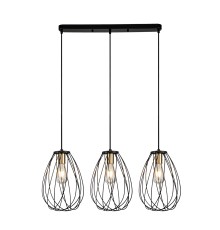 Подвесной светильник Escada 10180/3S E27*60W Black/Brass