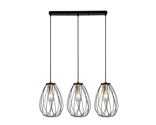 Подвесной светильник Escada 10180/3S E27*60W Black/Brass