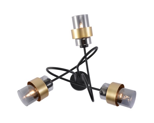 Потолочный светильник Escada 1139/3P E14*40W Black/Gold