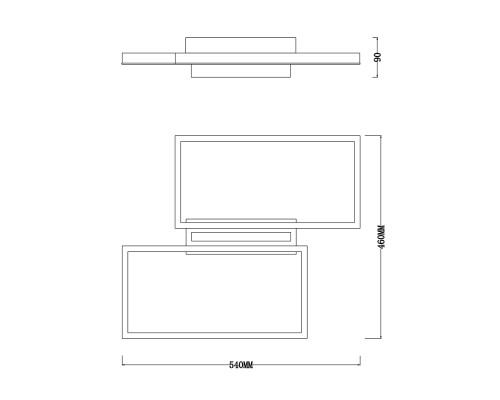 Потолочный светильник Escada 10209/2 LED*60W Black