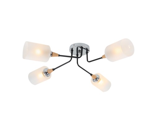 Потолочный светильник Escada 2101/4P E27*60W Black/Chrome