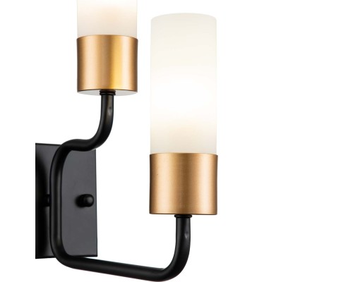 Настенный светильник Escada 2108/2A E14*40W Black/Gold