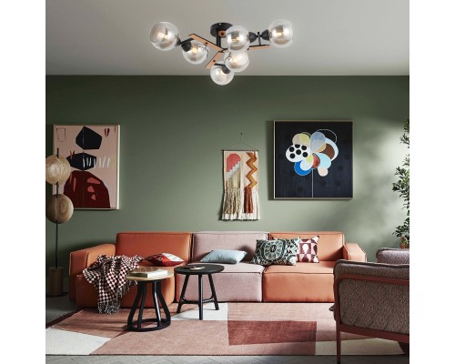 Светильник на штанге Escada 1102/6P E27*60W Black