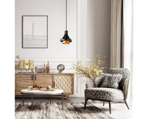 Подвесной светильник Escada 1147/1S E27*60W Black