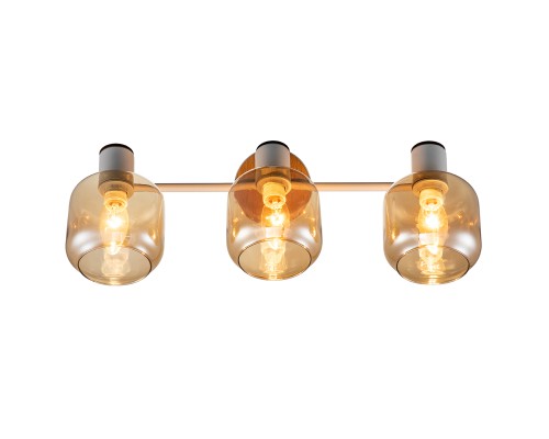 Спот Escada 10177/3A E14*40W White/Chrome/Wood