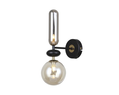 Настенный светильник Escada 2102/2A G9*40W Black/Amber/Smoke