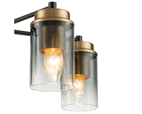 Светильник на штанге Escada 2118/5P E14*40W Black/Brass