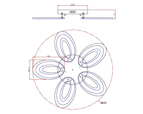 Потолочный светильник Escada 10211/5 LED*75W White