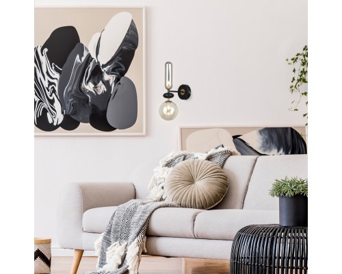 Настенный светильник Escada 2102/2A G9*40W Black/Amber/Smoke