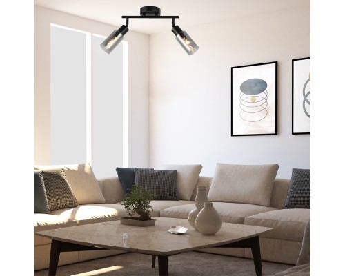 Настенно-потолочный свет Escada 10172/2A E14*40W Black/Chrome