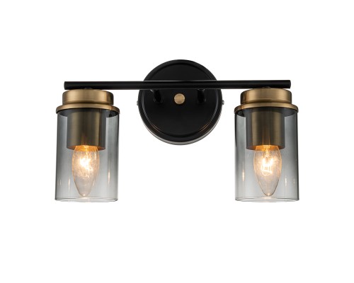 Настенный светильник Escada 2118/2A E14*40W Black/Brass