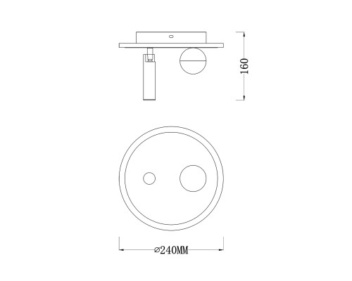 Настенно-потолочный свет Escada 20022SMA/01 LED 22W 4000K белый