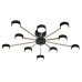 Светильник на штанге 120008/10R GX53*15W Black/Gold