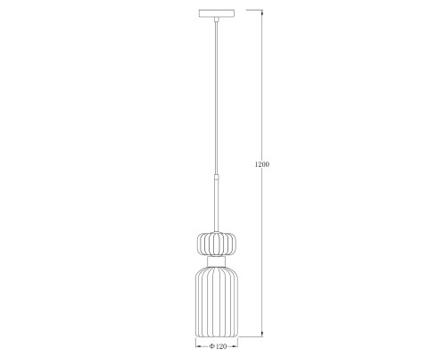 Подвесной светильник Escada 1141/1S E14*60W Chrome/Beige