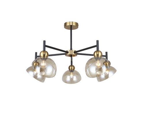 Светильник на штанге Escada 2109/5P E14*40W Black/Brass