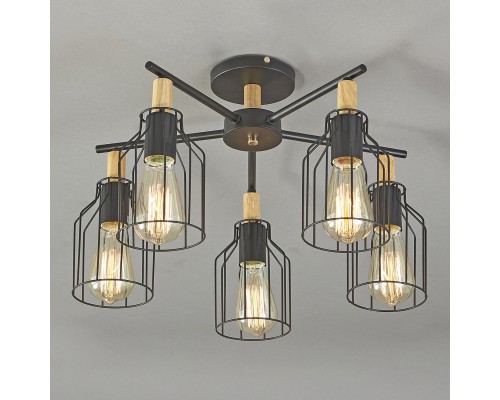 Потолочный светильник Escada 469/5PL E27*60W Black