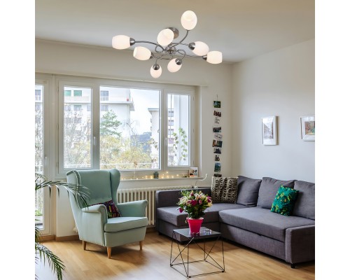 Светильник на штанге 150007/8R E27*60W Satin nickel