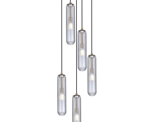 Подвесной светильник 160001/5P G9*5W Brass