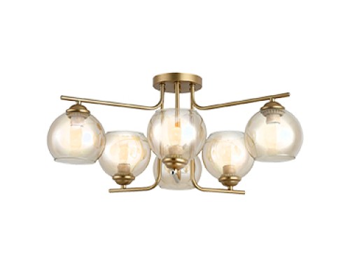 Потолочный светильник Escada 1134/6 E27*60W Сhampangne gold