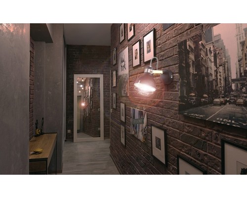 Настенный светильник Escada 1135/1A E14*40W Black/Chrome