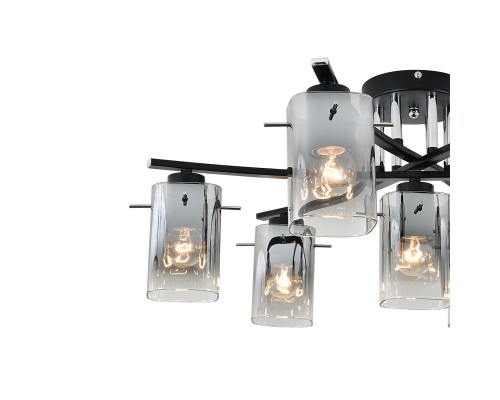 Потолочный светильник Escada 1101/7P E27*40W Black