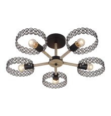 Светильник на штанге Escada 679/5P E27*60W Black/Wood