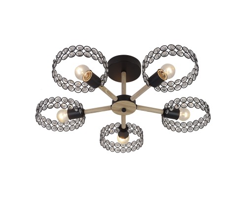 Светильник на штанге Escada 679/5P E27*60W Black/Wood