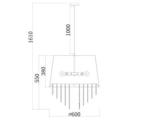 Подвесной светильник Escada 652/5S E27*60W White