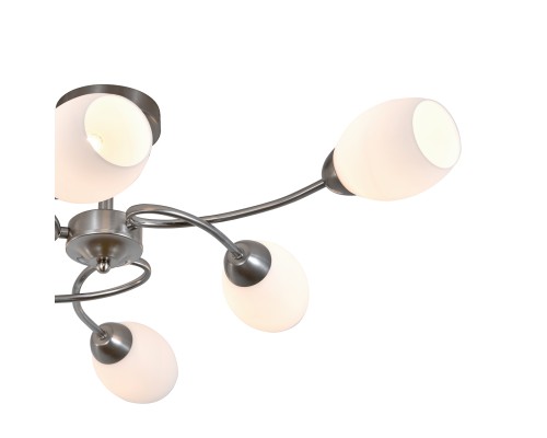 Светильник на штанге 150007/6R E27*60W Satin nickel