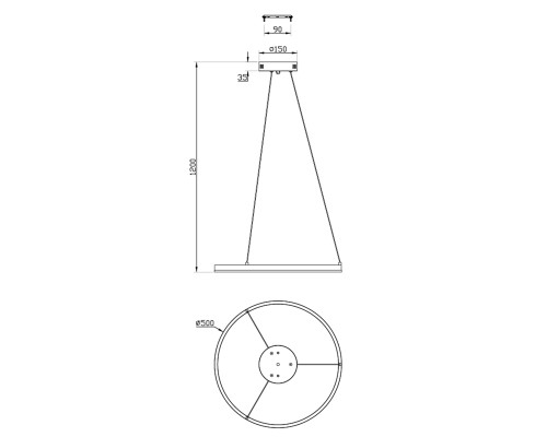 Подвесной светильник Escada 10254/1 LED*43W Silver APP