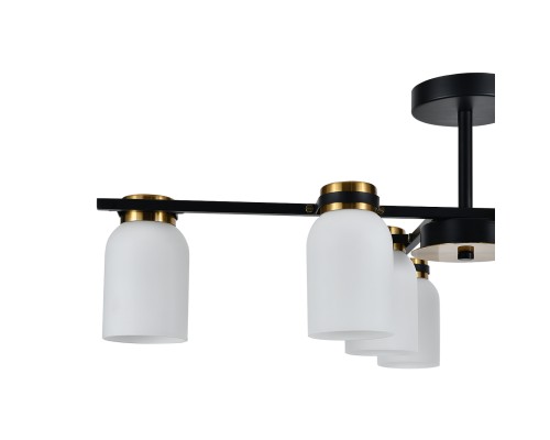 Светильник на штанге Escada 1151/8P E14*40W Black/Brass