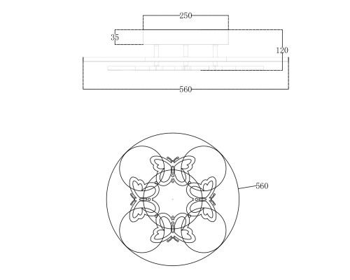Потолочный светильник Escada 10272/8 LED*117W White