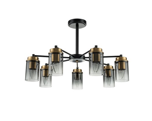 Светильник на штанге Escada 2118/7P E14*40W Black/Brass