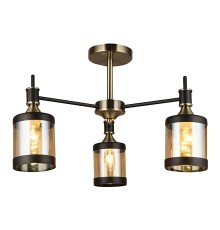 Потолочный светильник Escada 599/3P E27*60W Antique brass/Black