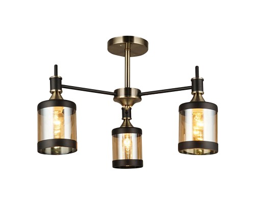 Потолочный светильник Escada 599/3P E27*60W Antique brass/Black