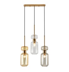 Подвесной светильник Escada 1141/3S E14*60W Beige/Clear/Amber