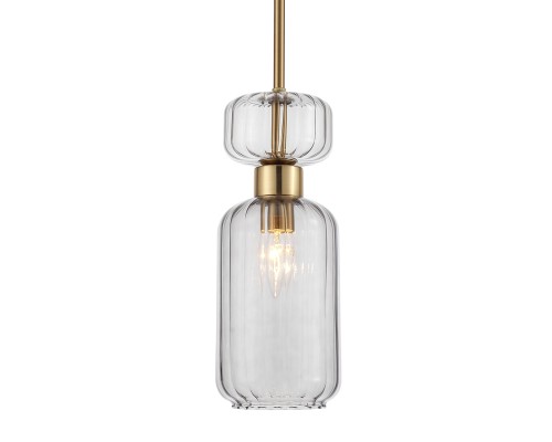 Подвесной светильник Escada 1141/1S E14*60W Antigue copper/Smoke