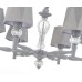 Подвесной светильник Escada 672/6S E27*60W Grey