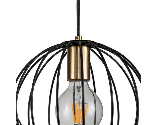 Подвесной светильник Escada 10176/3S E27*60W Black/Brass