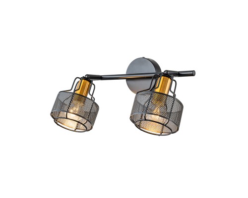 Настенно-потолочный свет Escada 1100/2A E14*40W Black/Gold