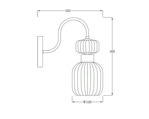 Настенный светильник Escada 1141/1A E14*60W Chrome/Clear