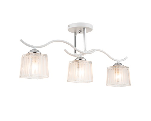 Потолочный светильник Escada 535/3PL E27*40W Chrome/White