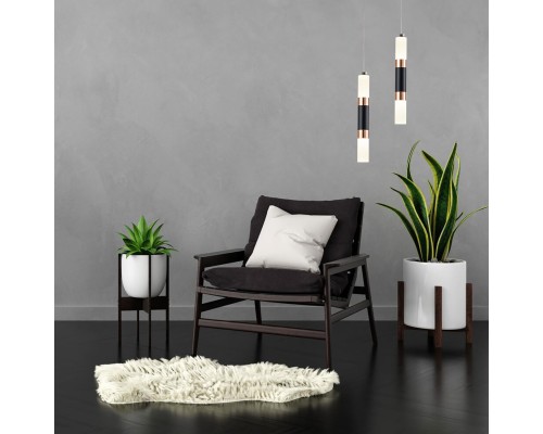 Подвесной светильник Escada 10217/1 LED*8W Black/Gold